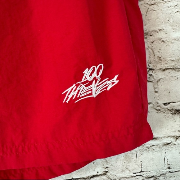 100 Thieves Men's Foundations 100% Nylon Short Size 2XL Red Pockets Embroidered - Picture 5 of 7